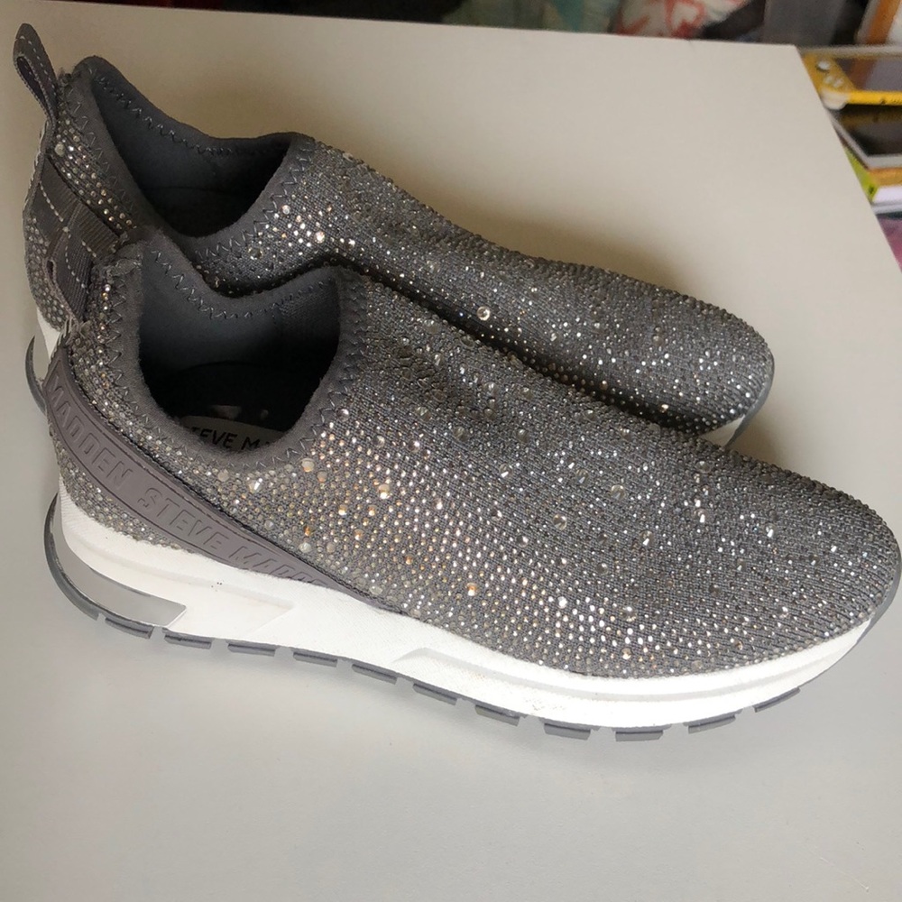 Steve Madden Sequined Slip On Sneakers